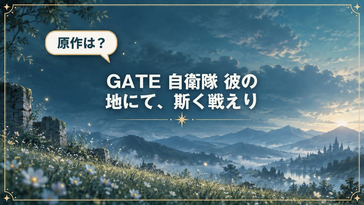 GATE 自衛隊 彼の地にて、斯く戦えり｜原作は？