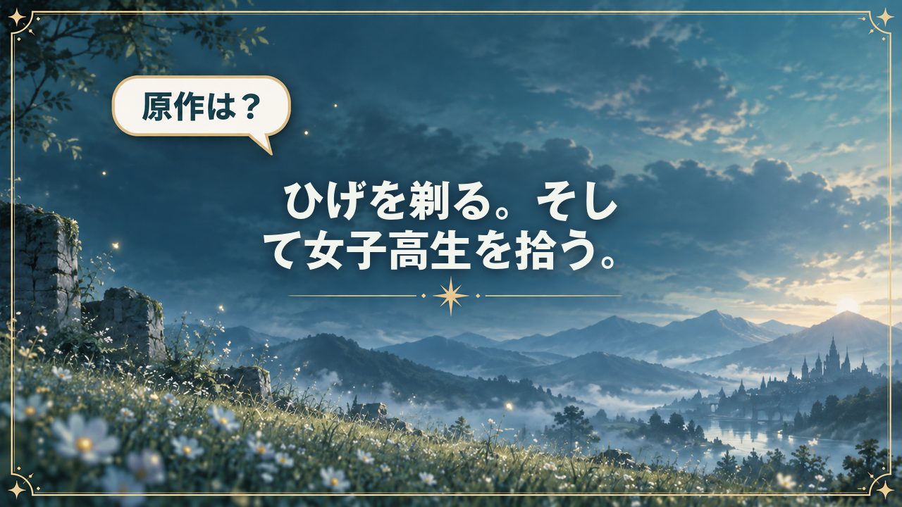 ひげを剃る。そして女子高生を拾う。|原作は?