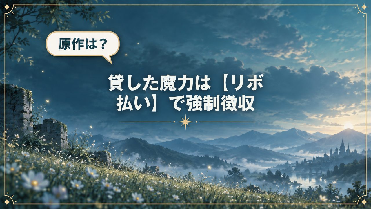 貸した魔力は【リボ払い】で強制徴収｜原作は？