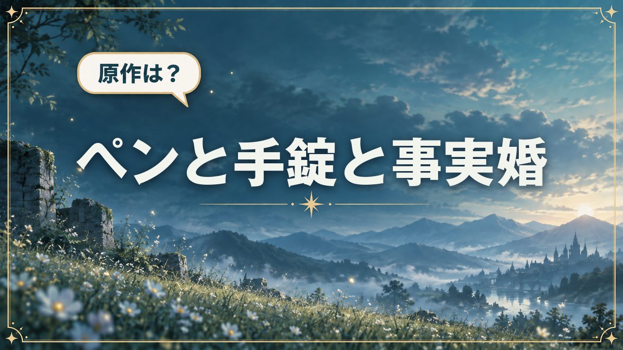 ペンと手錠と事実婚｜原作は？