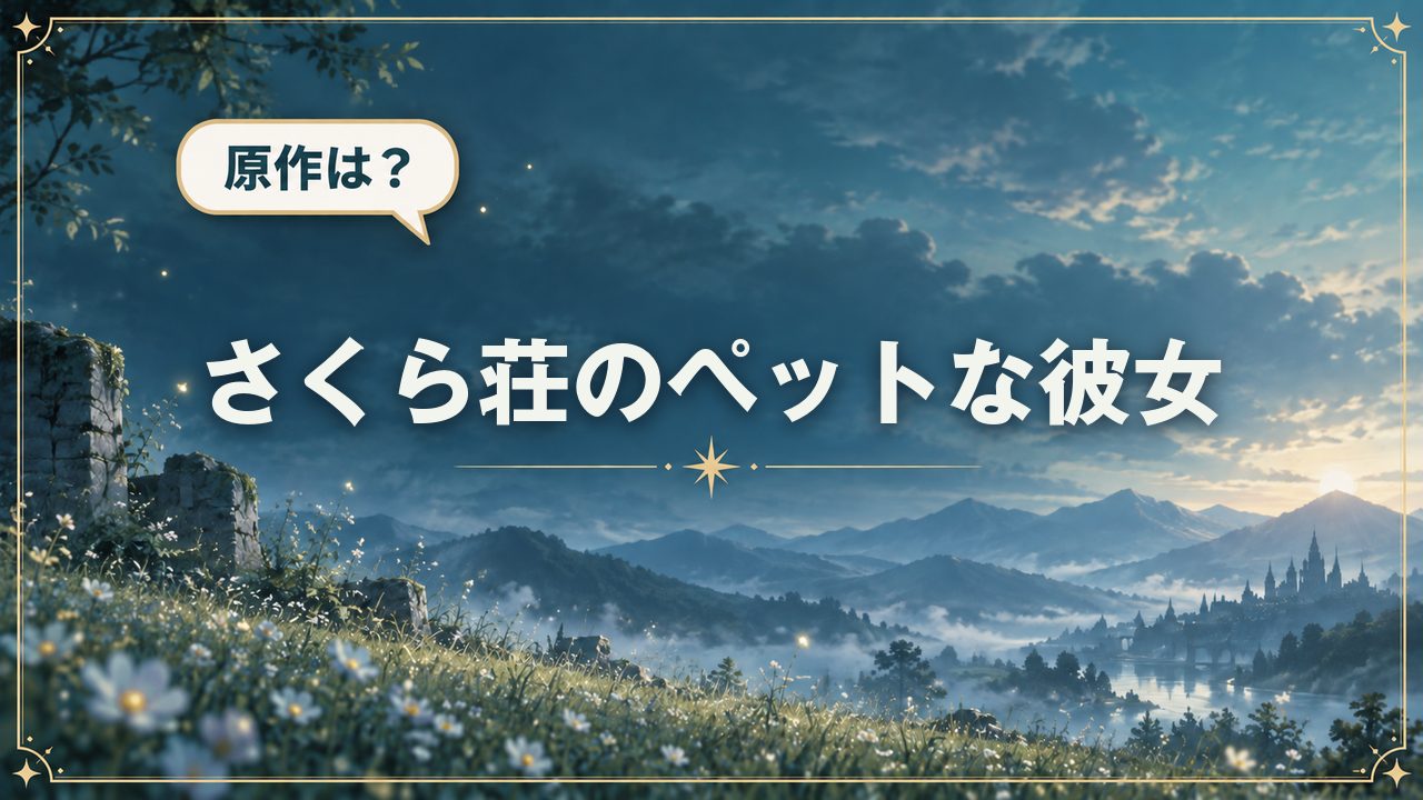 さくら荘のペットな彼女｜原作は？