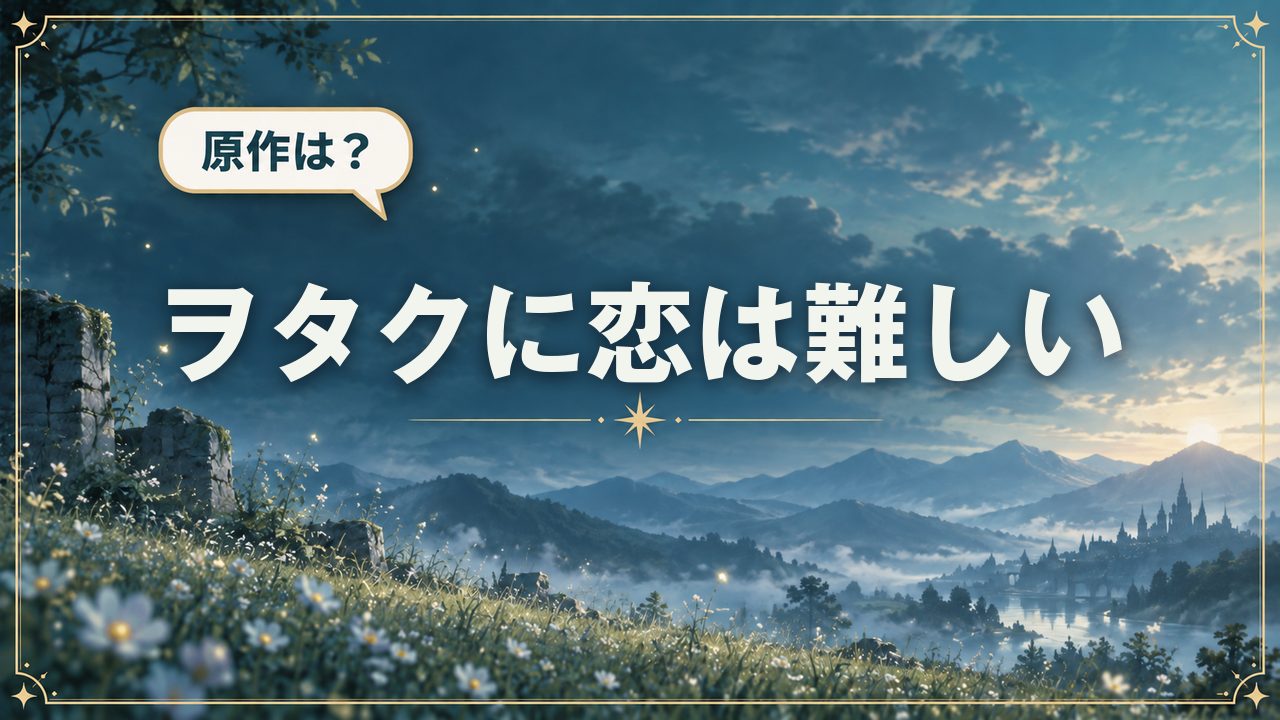 ヲタクに恋は難しい｜原作は？