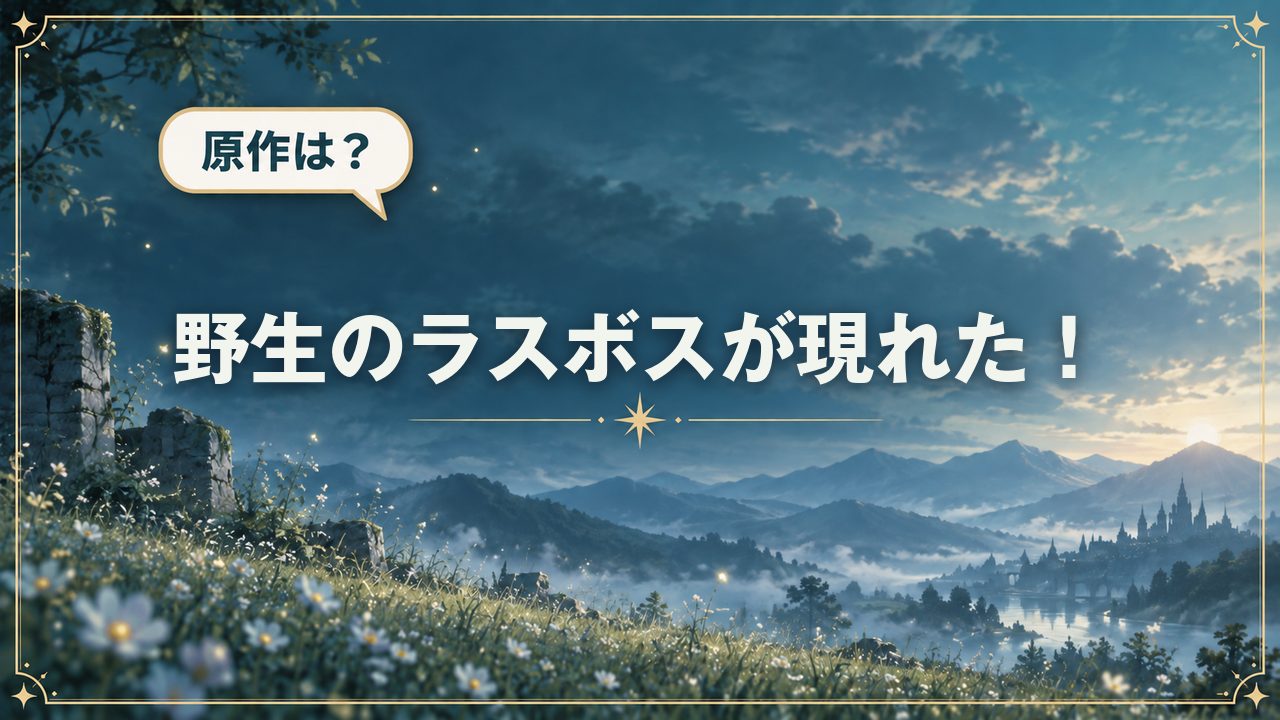 野生のラスボスが現れた！｜原作は？